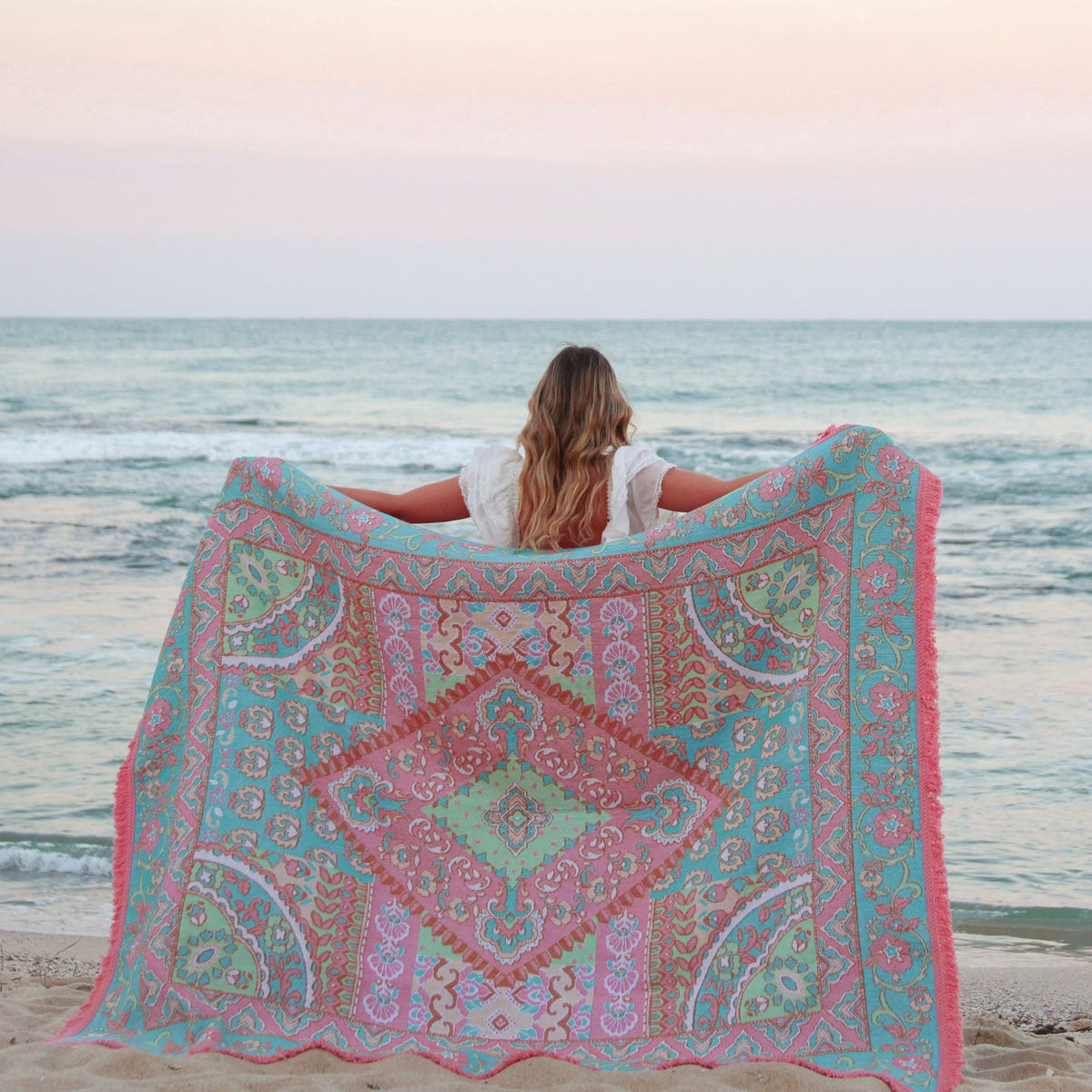 Daydreamer Woven Beach Blanket | Extra Large Picnic Rug โ ISLA