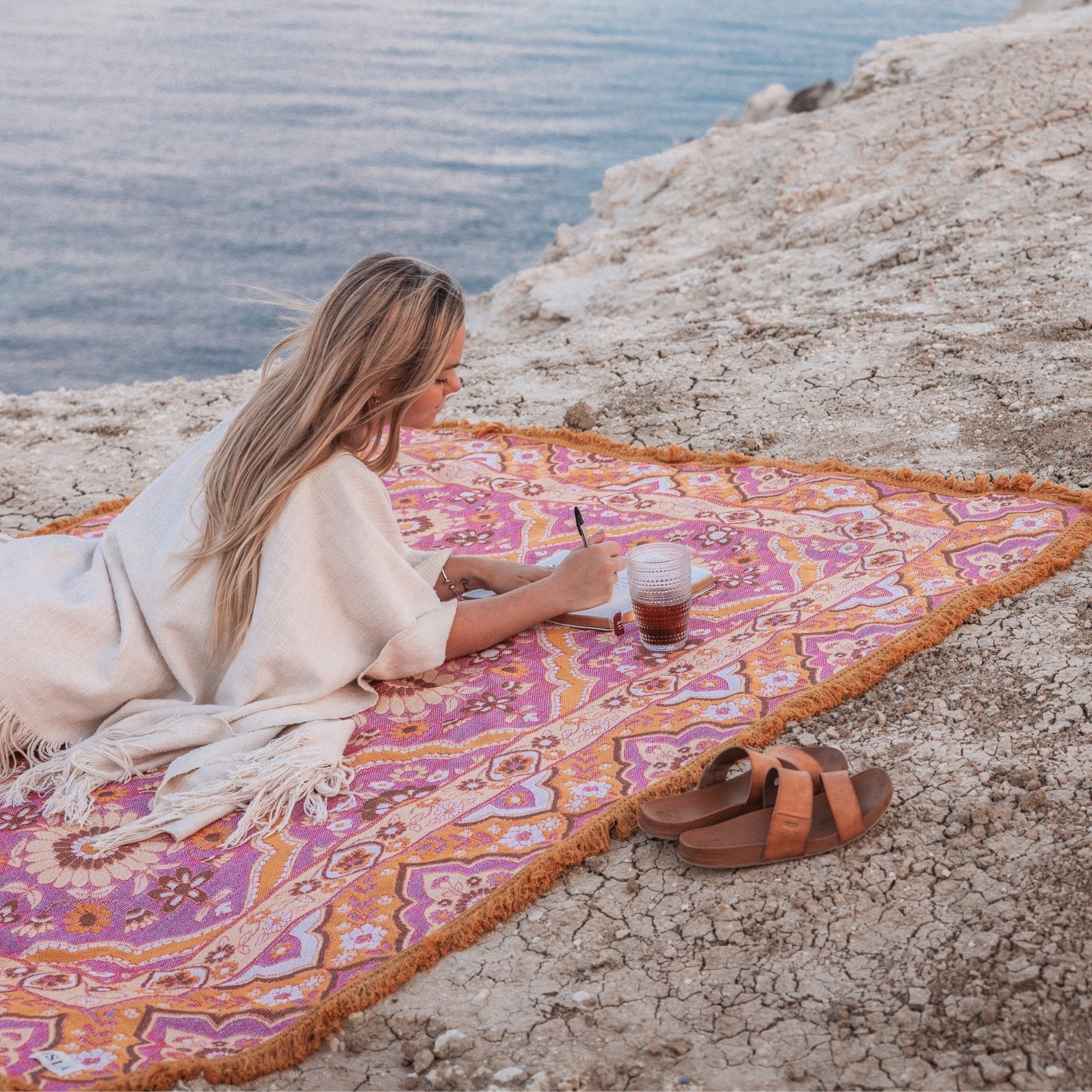 Goldie Large Cotton Picnic Rug