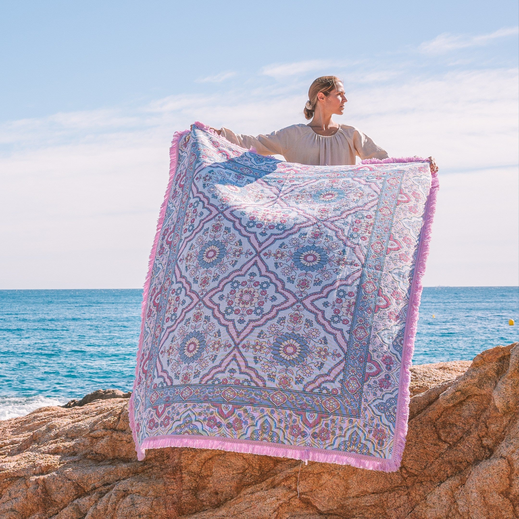 Mila Boho Woven Picnic Blanket