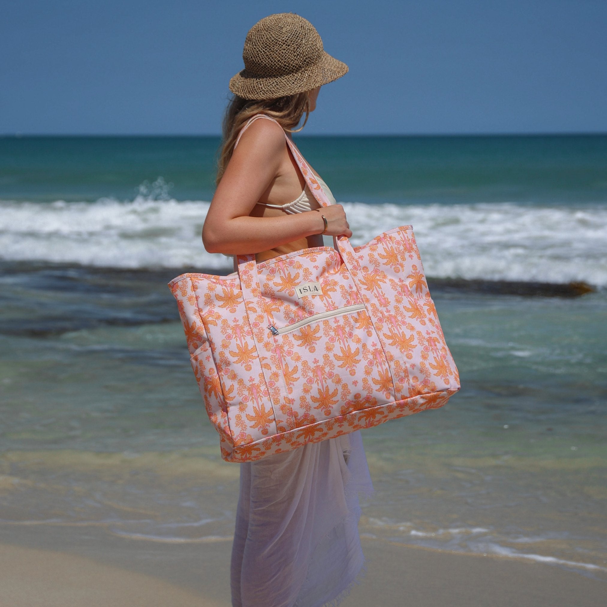 Oasis Extra Large Beach Bag Sustainable – ISLA Label Australia